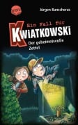 Cover-Bild zum Titel 'Ein Fall für Kwiatkowski (34). Der geheimnisvolle Zettel' von 'Jürgen Banscherus'