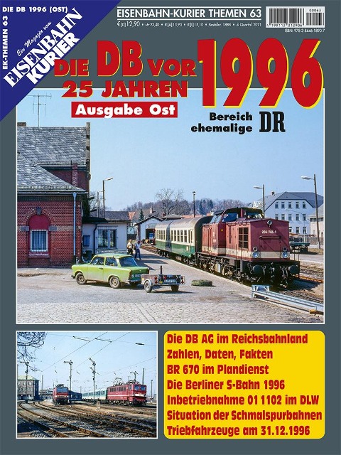 Die DB vor 25 Jahren - 1996 Ausgabe Ost - 