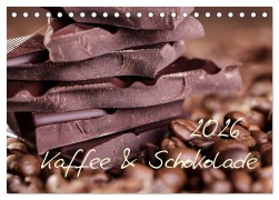Cover-Bild zum Titel 'Kaffee & Schokolade (Tischkalender 2026 DIN A5 quer), CALVENDO Monatskalender' von 'Nailia Schwarz'