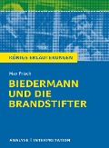 Cover-Bild zum Titel 'Biedermann und die Brandstifter von Max Frisch. Textanalyse und Interpretation mit ausführlicher Inhaltsangabe und Abituraufgaben mit Lösungen.' von 'Max Frisch'