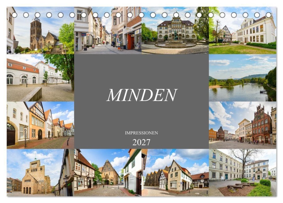 Minden Impressionen (Tischkalender 2027 DIN A5 quer), CALVENDO Monatskalender - Dirk Meutzner