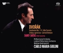 Cover-Bild zum Titel 'Dvorak & Saint-Saens' von 'Carlo Maria/Rostropowitsch Giulini'