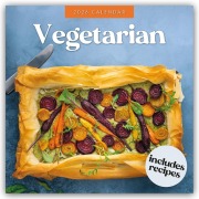 Cover-Bild zum Titel 'Vegetarian - Vegetarisch 2026 - 16-Monatskalender' von 'Robin Red'