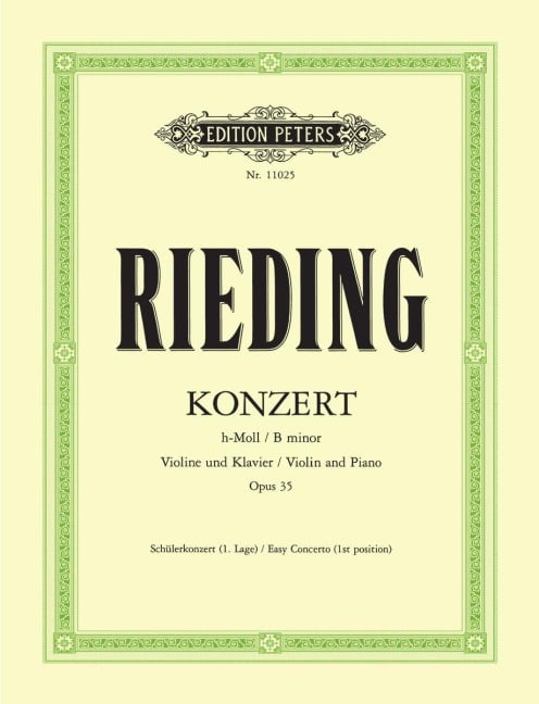 Konzert h-Moll op. 35 - Oskar Rieding