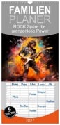 Cover-Bild zum Titel 'Familienplaner 2027 - ROCK Spüre die grenzenlose Power mit 5 Spalten (Wandkalender, 21 x 45 cm) CALVENDO' von 'Melanie Viola'
