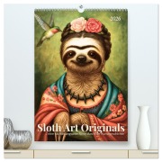 Sloth Art Originals ... eine faultierlangsame Reise durch die Kunstgeschichte (hochwertiger Premium Wandkalender 2026 DIN A2 hoch), Kunstdruck in Hochglanz - Renaissance Soul