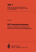 Cover-Bild zum Titel 'NC-Programmiersystem' von 'H. Eitel'