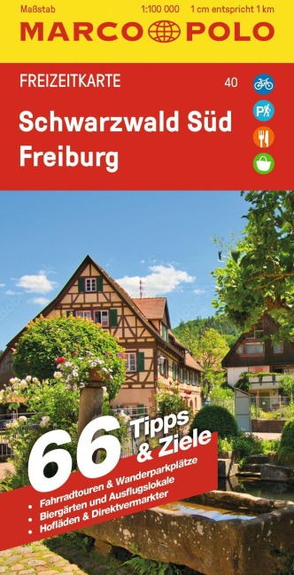 MARCO POLO Freizeitkarte 40 Schwarzwald Süd, Freiburg 1:100.000 - Marco Polo Verlag