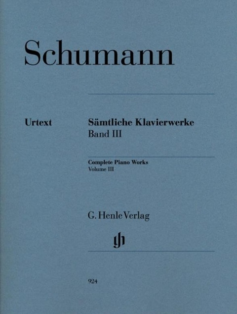 Sämtliche Klavierwerke 3 - Robert Schumann