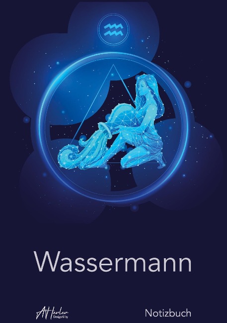 Sternzeichen Wassermann Notizbuch | Designed by Alfred Herler - Herler Books¿