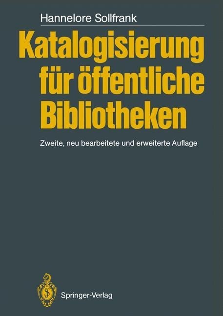 Katalogisierung für Öffentliche Bibliotheken - Hannelore Sollfrank