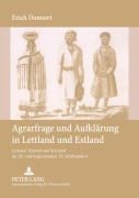 Cover-Bild zum Titel 'Agrarfrage und Aufklärung in Lettland und Estland' von 'Erich Donnert'