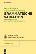 Cover-Bild zum Titel 'Grammatische Variation' von ''