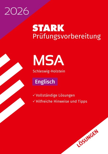 STARK Lösungen zu Englisch - MSA 2026 Schleswig-Holstein - Prüfungsvorbereitung - 