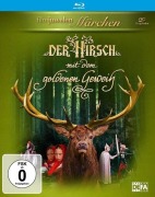 Cover-Bild zum Titel 'Der Hirsch mit dem goldenen Geweih' von 'Mikhail Nozhkin, Lev Potyomkin, Aleksandr Rou, Arkadi Filippenko'