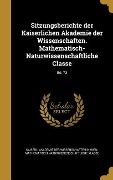 Cover-Bild zum Titel 'GER-SITZUNGSBERICHTE DER KAISE' von ''