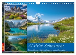 Cover-Bild zum Titel 'ALPEN Sehnsucht (Wandkalender 2027 DIN A4 quer), CALVENDO Monatskalender' von 'Steffen Gierok-Latniak'
