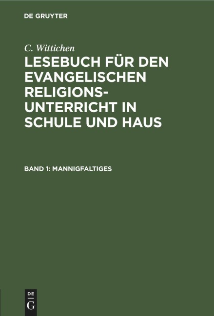 Mannigfaltiges - C. Wittichen