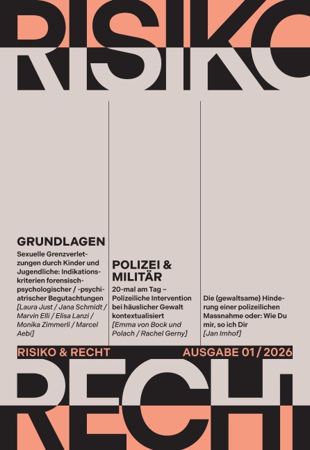 Risiko & Recht 01/2026 - Marcel Aebi