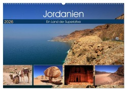 Cover-Bild zum Titel 'Jordanien - Ein Land der Superlative (Wandkalender 2026 DIN A2 quer), CALVENDO Monatskalender' von 'Michael Herzog'