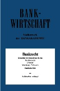 Cover-Bild zum Titel 'Bankrecht' von 'Raban von Spiegel'