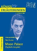 Cover-Bild zum Titel 'Moon Palace von Paul Auster. Textanalyse und Interpretation in englischer Sprache.' von 'Maria-Felicitas Herforth'
