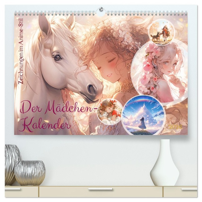 Der Mädchen-Kalender (hochwertiger Premium Wandkalender 2026 DIN A2 quer), Kunstdruck in Hochglanz - Cathrin Illgen