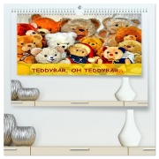 Cover-Bild zum Titel 'TEDDYBÄR, OH TEDDYBÄR... (hochwertiger Premium Wandkalender 2026 DIN A2 quer), Kunstdruck in Hochglanz' von 'Jennifer Chrystal'