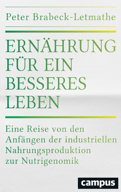 Ernährung für ein besseres Leben - Peter Brabeck-Letmathe