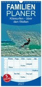 Cover-Bild zum Titel 'Familienplaner 2027 - Kitesurfen - über den Wellen mit 5 Spalten (Wandkalender, 21 x 45 cm) CALVENDO' von 'Peter Roder'