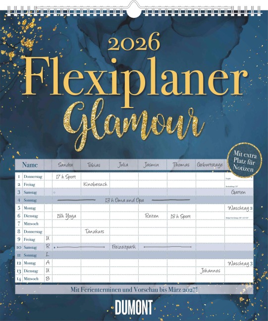 Flexiplaner Glamour im Format 34,5 x 40 - 