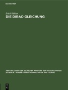 Cover-Bild zum Titel 'Die Dirac-Gleichung' von 'Erich Kähler'