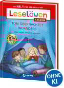 Cover-Bild zum Titel 'Leselöwen 1. Klasse - Toni übernachtet woanders (Großbuchstabenausgabe)' von 'Anna Taube'