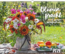 Blumenpracht - Wandkalender mit 12 bezaubernden Blumenmotiven - 