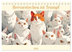 Cover-Bild zum Titel 'Hervorstechen ist Trumpf (Tischkalender 2026 DIN A5 quer), CALVENDO Monatskalender' von 'Liselotte Brunner-Klaus'