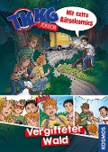 Cover-Bild zum Titel 'TKKG Junior, Vergifteter Wald' von 'Christine Haas'