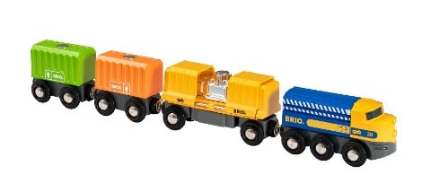 33982 BRIO Güterzug mit drei Waggons - 