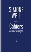 Cover-Bild zum Titel 'Cahiers 4' von 'Simone Weil'