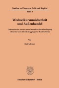 Cover-Bild zum Titel 'Wechselkursunsicherheit und Außenhandel.' von 'Rolf Schwier'