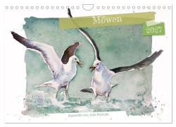 Cover-Bild zum Titel 'Möwen - Aquarelle von Julia Pasinski (Wandkalender 2027 DIN A4 quer), CALVENDO Monatskalender' von 'Julia Pasinski'