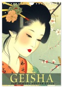Cover-Bild zum Titel 'Geisha - Old School Poster Style (Wandkalender 2026 DIN A4 hoch), CALVENDO Monatskalender' von 'Val Thoermer'