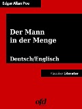 Cover-Bild zum Titel 'Der Mann in der Menge - The Man of the Crowd' von 'Edgar Allan Poe'