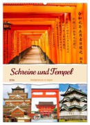 Cover-Bild zum Titel 'Schreine und Tempel - Heiligtümern in Japan (Wandkalender 2026 DIN A2 hoch), CALVENDO Monatskalender' von 'Nina Schwarze'