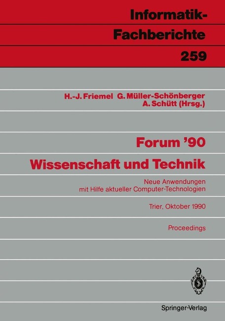 Forum '90 Wissenschaft und Technik - 