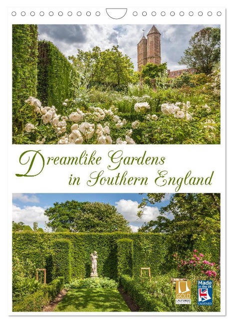 Dreamlike Gardens in Southern England (Wall Calendar 2025 DIN A4 portrait), CALVENDO 12 Month Wall Calendar - Christian Mueringer