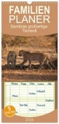 Cover-Bild zum Titel 'Familienplaner 2026 - Sambias großartige Tierwelt mit 5 Spalten (Wandkalender, 21 x 45 cm) CALVENDO' von 'Michael Voß'