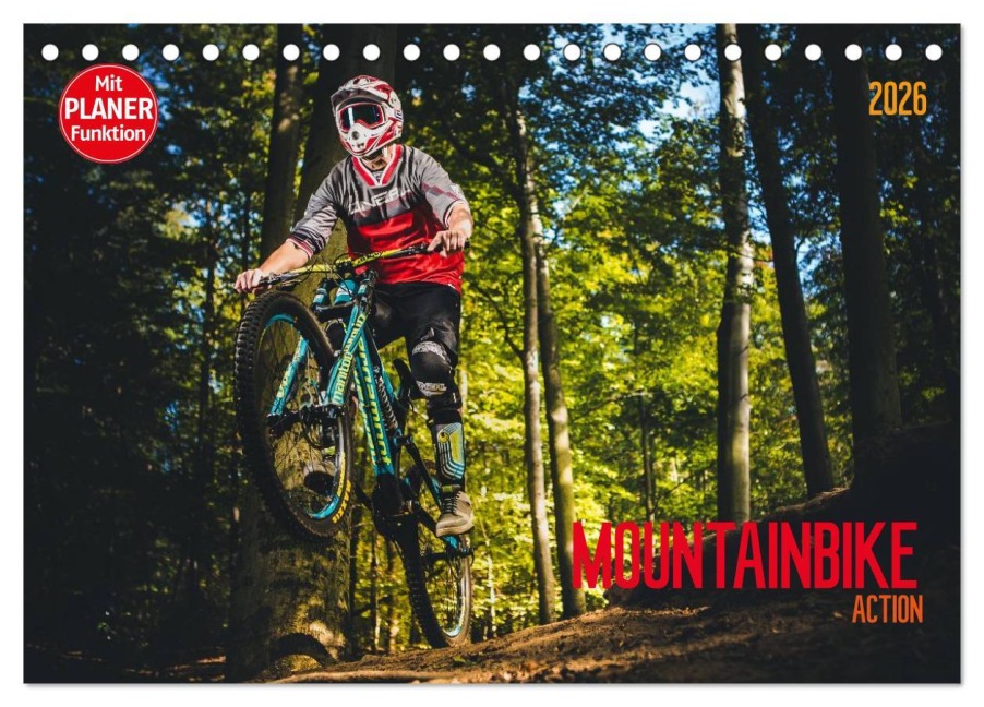 Mountainbike Action (Tischkalender 2026 DIN A5 quer), CALVENDO Monatskalender - Dirk Meutzner