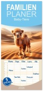 Familienplaner 2026 - Baby-Tiere mit 5 Spalten (Wandkalender, 21 x 45 cm) CALVENDO - Peter R. Stuhlmann