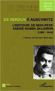 Cover-Bild zum Titel 'De Verdun à Auschwitz' von 'Salomon-Durand'