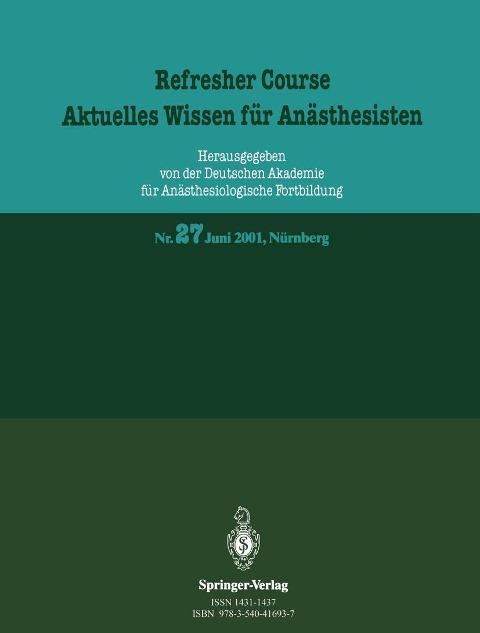 Refresher Course. Aktuelles Wissen für Anästhesisten - 